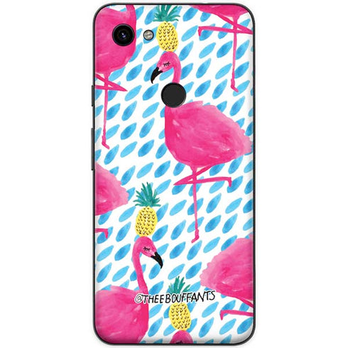 Bouffants and Broken Hearts Party Flamingos Google Pixel 3a XL Skin